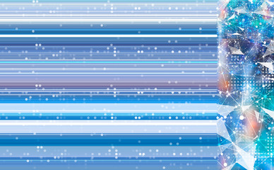 Fototapeta premium Abstract bright background futuristic technology collage design
