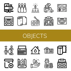 objects icon set