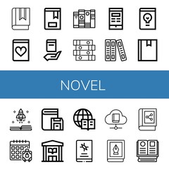 novel simple icons set