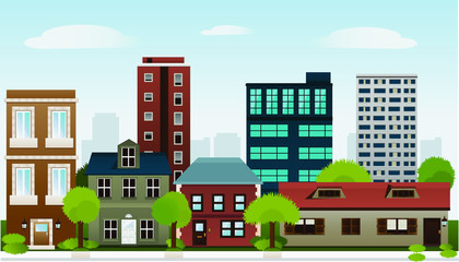 Obraz premium urban scene