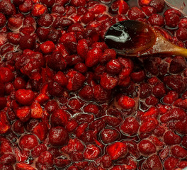  This is a red berry jam