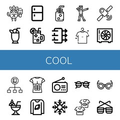 Set of cool icons