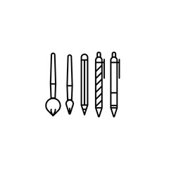 Line simply vector tool icons