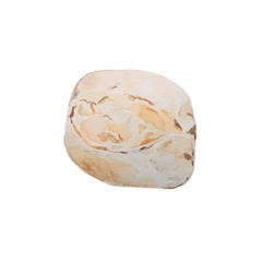 Watercolor illustration of pastry isolated on white. Bread illustration for organic farm business. Gluten-free 