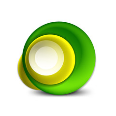 Vector swirl circle banner, 3d style abstract sphere or round shape icon or background templates. Vector Illustration For Wallpaper, Banner, Background, Card, Book Illustration, landing page