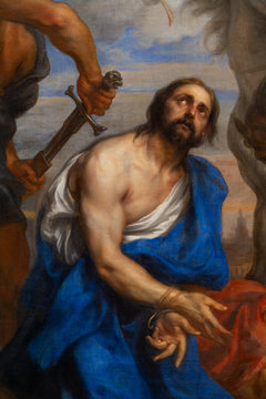 Valenciennes, France. 2019/9/12. "Martyrdom of Saint James" by Johann Boeckhorst (1650-1660). Valenciennes, Mus&eacute;e des Beaux-Arts.