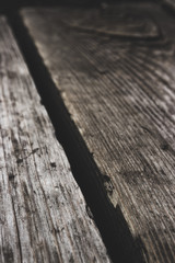 detail of wooden bridge
