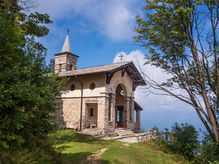 Church of Madonna della Neve, on the slopes of the mount Mottarone