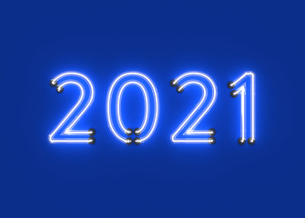 New Year 2021 Creative Design Concept - 3D Rendered Image	