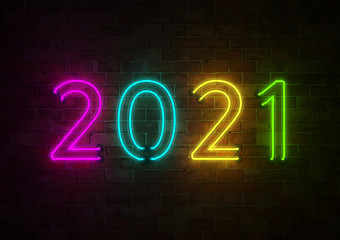 New Year 2021 Creative Design Concept - 3D Rendered Image	