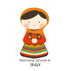 Obraz premium Traditional Clothing of Iran