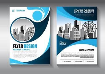 Business abstract vector template. Brochure design, cover modern layout, annual report, poster, flyer in A4 with colorful triangles, geometric shapes for tech, science, market with light background