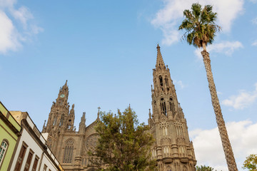 Cathedral of San Juan Bautista in Arucas, Las Palmas, Gran Canaria, Spain.