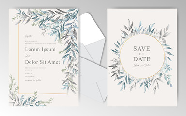 Elegant Hand drawn Wedding Stationary Template Collection
