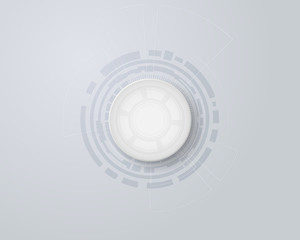 Fototapeta premium vector Abstract modern technological background concept with various technology elements.