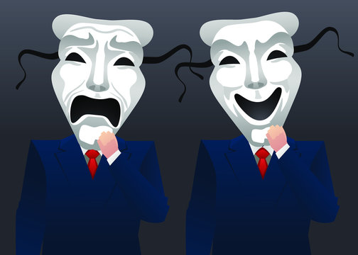 theathe mask businessmen