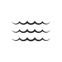 Water Wave icon vector symbol logo illustration EPS 10