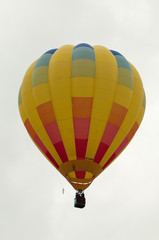 Colourful hot air balloon over Putrajaya, Malaysia.