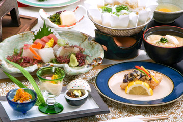 会席料理　和食　盛付