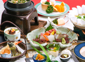 会席料理　和食　盛付