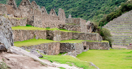 Royal Palace and the Acllahuasi of the Incas in Machu Picchu, Peru