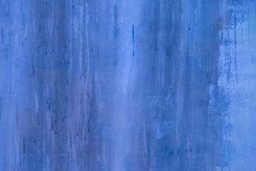 Old cement paint blue wall