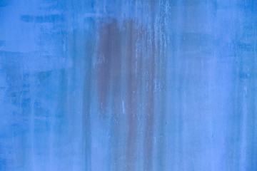 Old cement paint blue wall