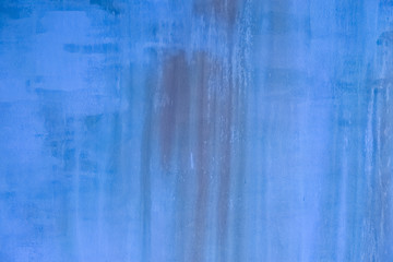 Old cement paint blue wall