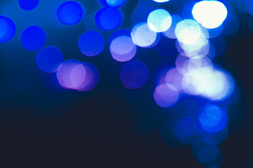 Blue abstract bokeh