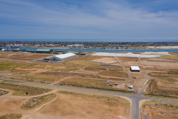 Aerial view of an industrial zone in the Port Adelaide area of South Australia