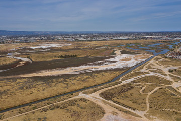 Aerial view of an industrial zone in the Port Adelaide area of South Australia