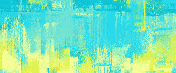Fototapeta na wymiar brush stroke texture, turquoise color