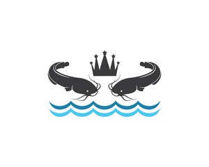 Obraz premium catfish vector icon illustration design