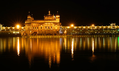 The Harmandar Sahib also known as Darbar Sahib, is a Gurdwara located in the city of Amritsar, Punjab, India.