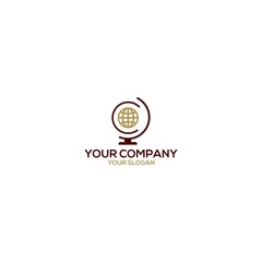 C Globe Logo Design Vector