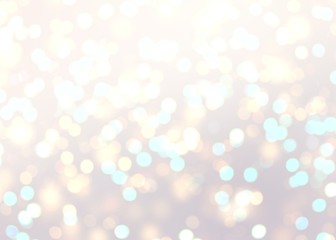 Obraz na płótnie Canvas Bright glitter pastel texture. Bokeh festive empty background. Subtle beige pattern. Light holiday illustration. Shimmer effect.