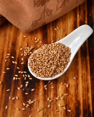 Healthy roasted flaxseeds