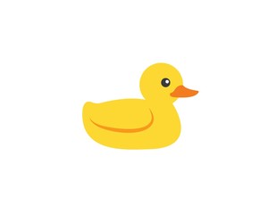duck toy  vector icon illustration design