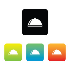 Colorful Set of Food Tray Icons