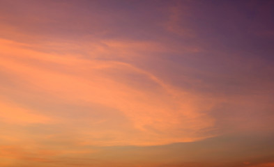 Abstract orange sunset sky background.