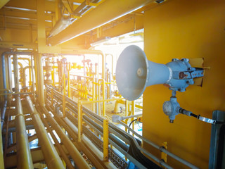 Horn Speaker to broadcast signals warning alarm use in the sea offshore