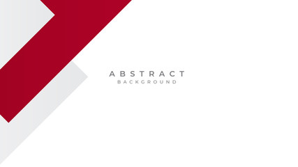 Modern Simple Red White Abstract Background Presentation Design