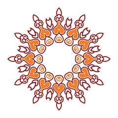 symbol or logo Ornament object for abstract Design