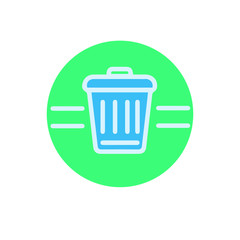 Trash Recycle Bin Garbage logo
