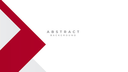 Modern Simple Red White Abstract Background Presentation Design