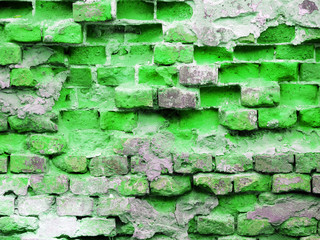 Old brick wall texture. Grunge background. 