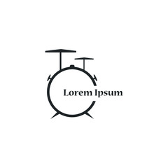 Drum logo icon design template. vector illustration. for business, educational, competition, concert use
