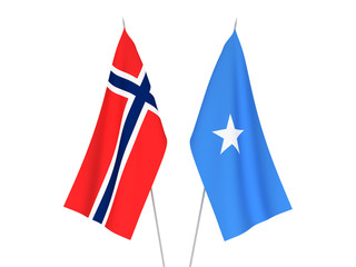 Norway and Somalia flags