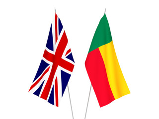 Great Britain and Benin flags