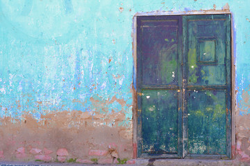 Old door. Urban photo.